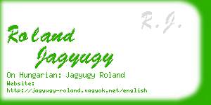 roland jagyugy business card